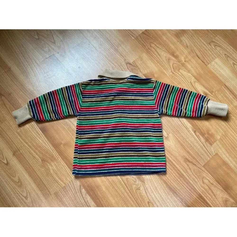 Vintage heath tex velour striped long